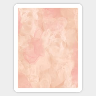 Blush Peach Smoke Abstract Sticker